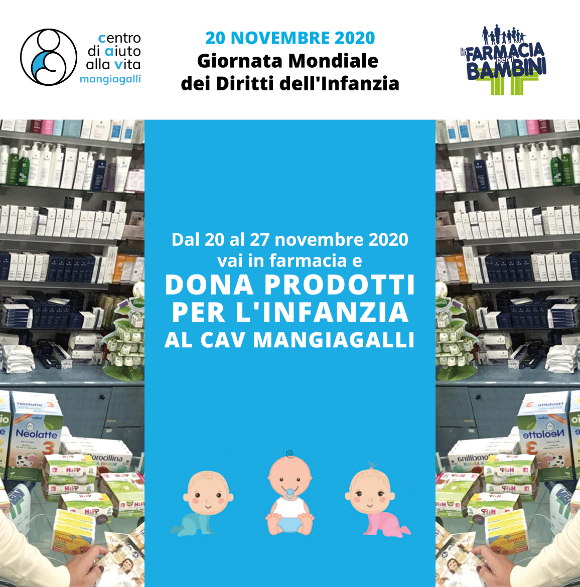 Dona prodotti per l'infanzia